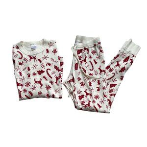 Hanna Andersson Size XS Women’s Holiday Print Pajama Set Organic Cotton